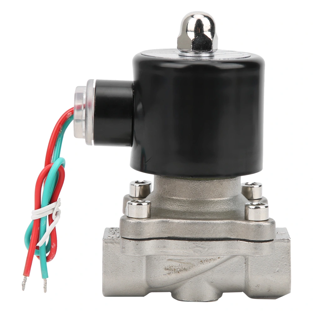 3/8in Solenoid Valve Direct Acting Normally Closed Stainless Steel for Water Air OilDC 24V