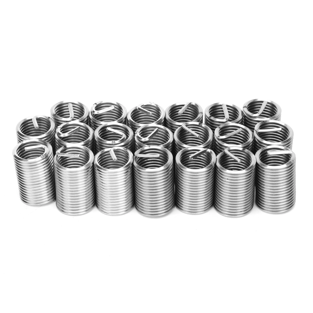 20Pcs Thread Repair Sleeve Bushing Screw Stainless Steel Wire Thread Insert M12 x 1.52.5D