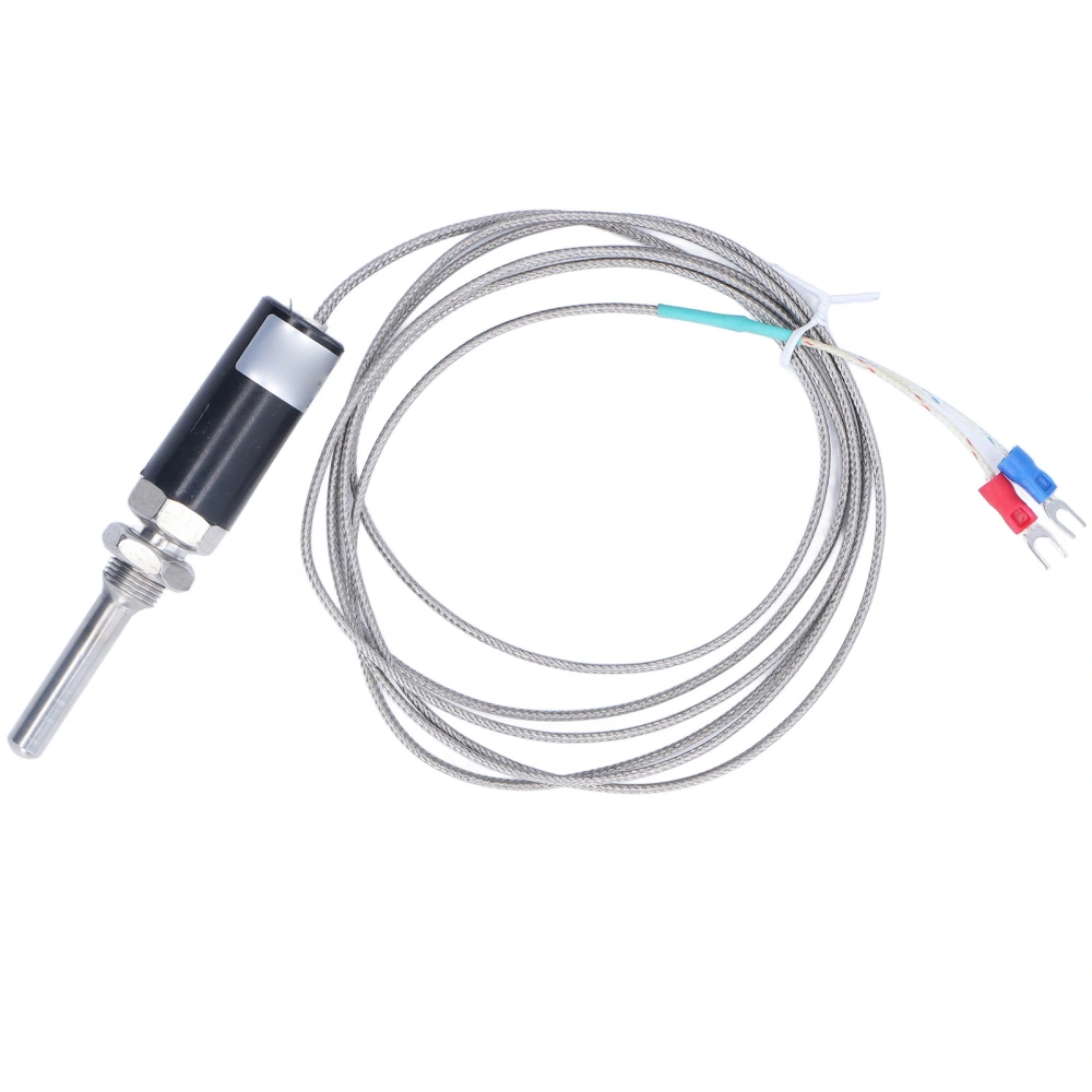 K Type Thermocouple Ground Shielded Wire Temperature Sensor Probe 0-800℃ 50mm WRNT-01