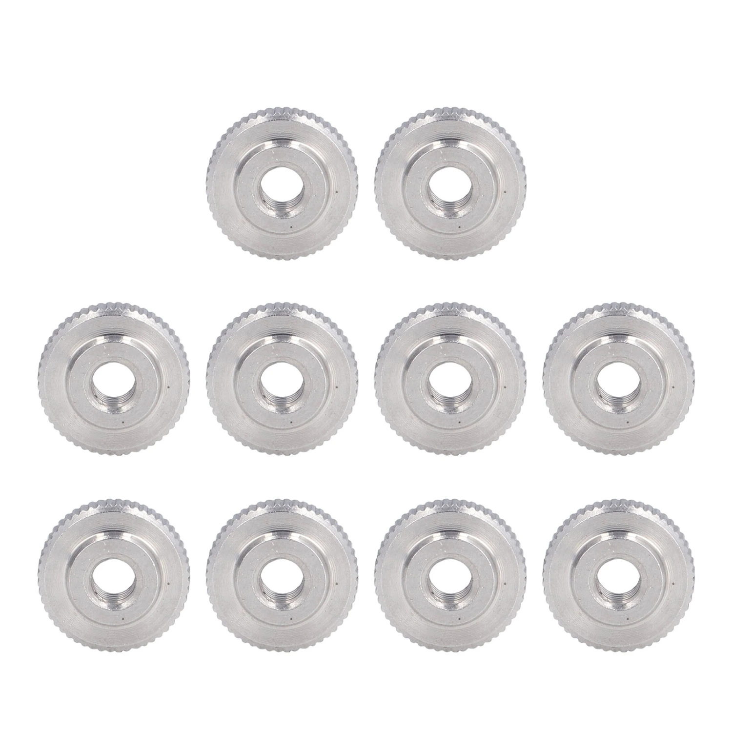 Knurled Thumb Nut 304 Stainless Steel Knurled Flat Head Through Hole Hand Tightening NutM5