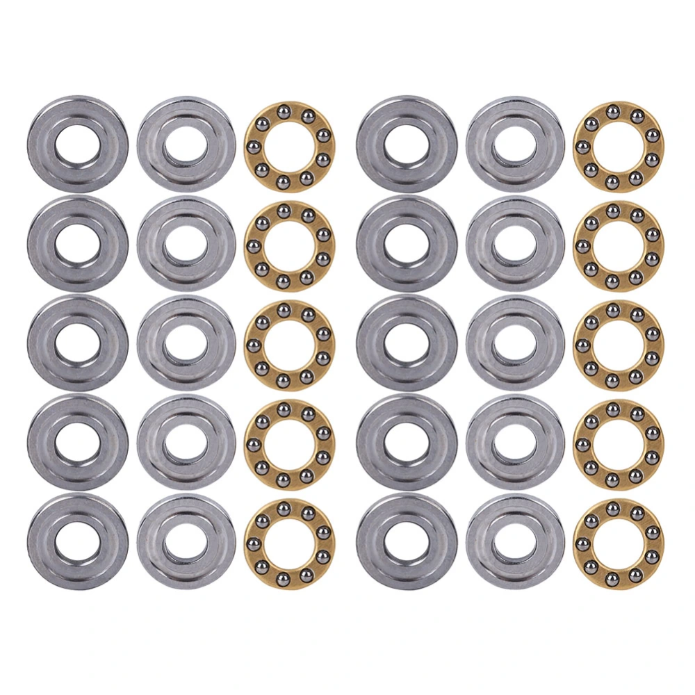 10pcs Thrust Ball Bearing Miniature High Precision Flat Steel Bearings Set