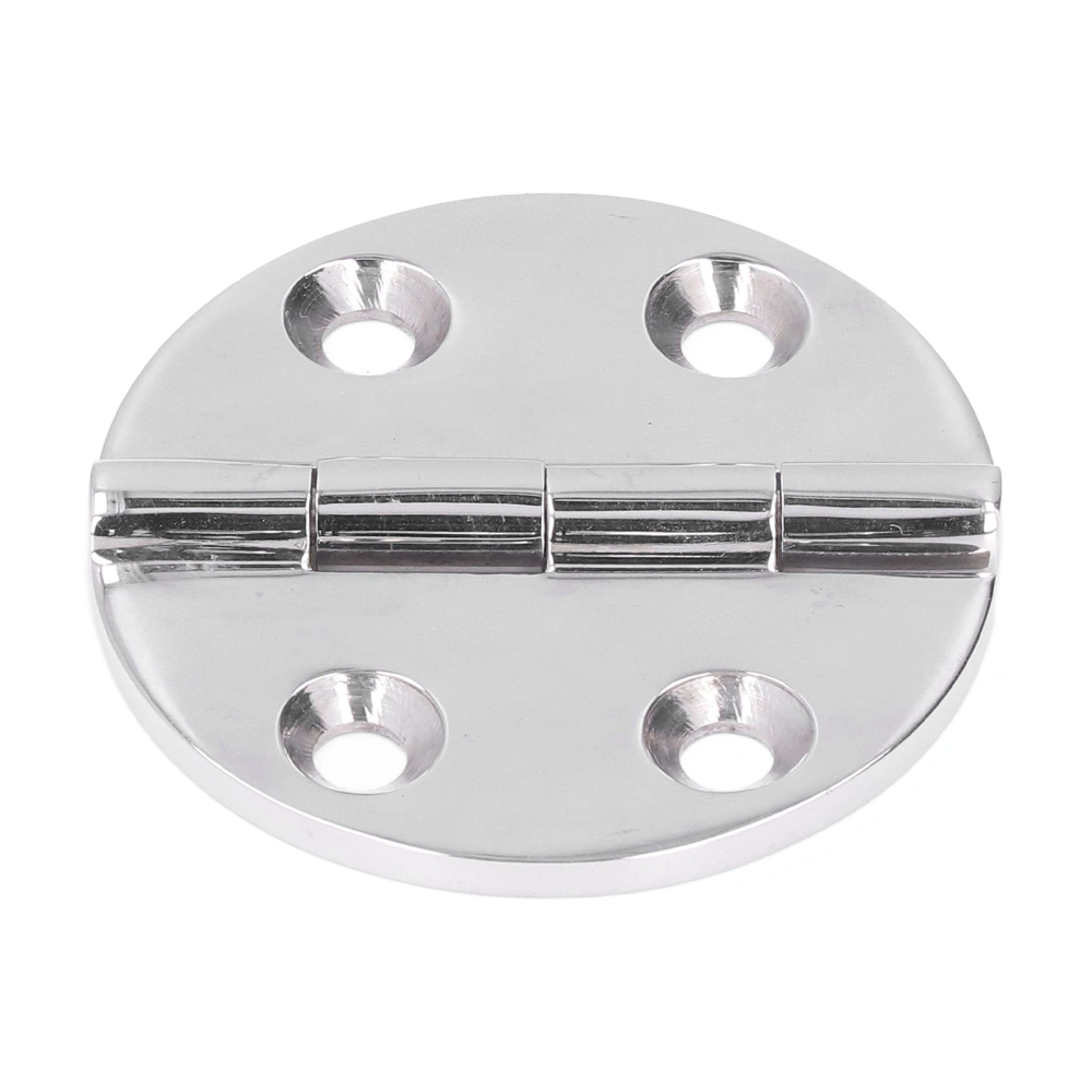 64mm Round Hinge 316 Stainless Steel Mirror Polished Hinges Hole Mounting for Marine Equipment