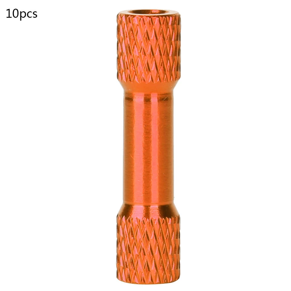 10 Pcs Standoff M3x25mm Anodized Aluminum Alloy Female Thread Column Balanced Spacer for QuadcopterOrange