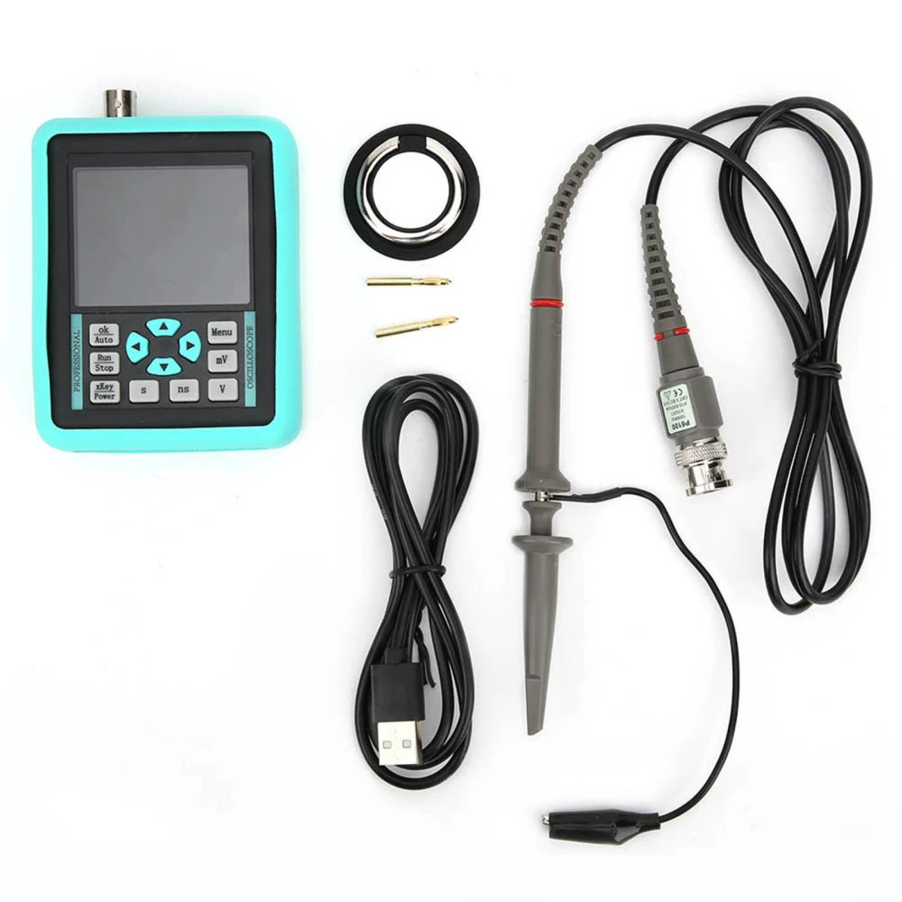 DS0511G 2.4in Handheld Mini Portable Digital Oscilloscope Bandwidth 120MS/S Sample Rate 500MHZ