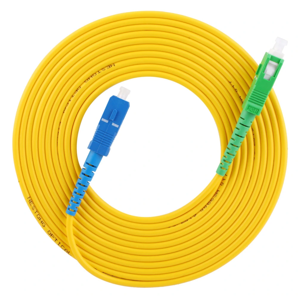 Single Mode Jumper High Quality PVC Sc APC‑Sc UPC Netrorking Cables 10 Meters Length