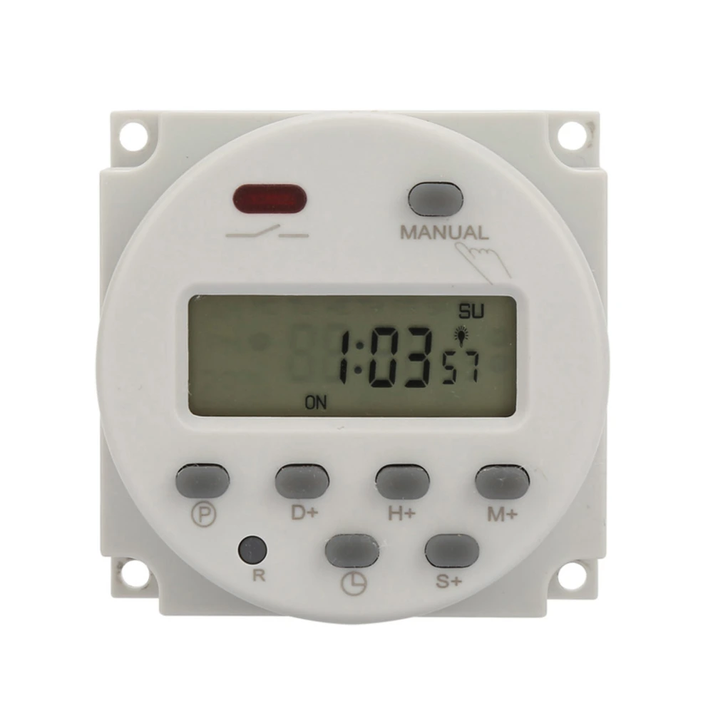 Small Type 7 Days Programmable Digital Displayed Timer Switch 1S~168h 5VA( AC)