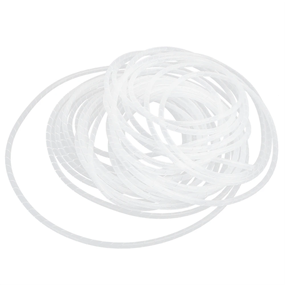 Spiral Wire Wrap Cord Sleeve Hose Flexible Cable Organizer Holder Management WhiteΦ25‑2meters