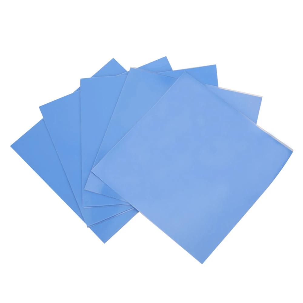 5 Pcs Silicone Thermal Conductivity Pad CPU GPU Heat Conduction Sheet 100x100x0.5mm 1.5w m-k