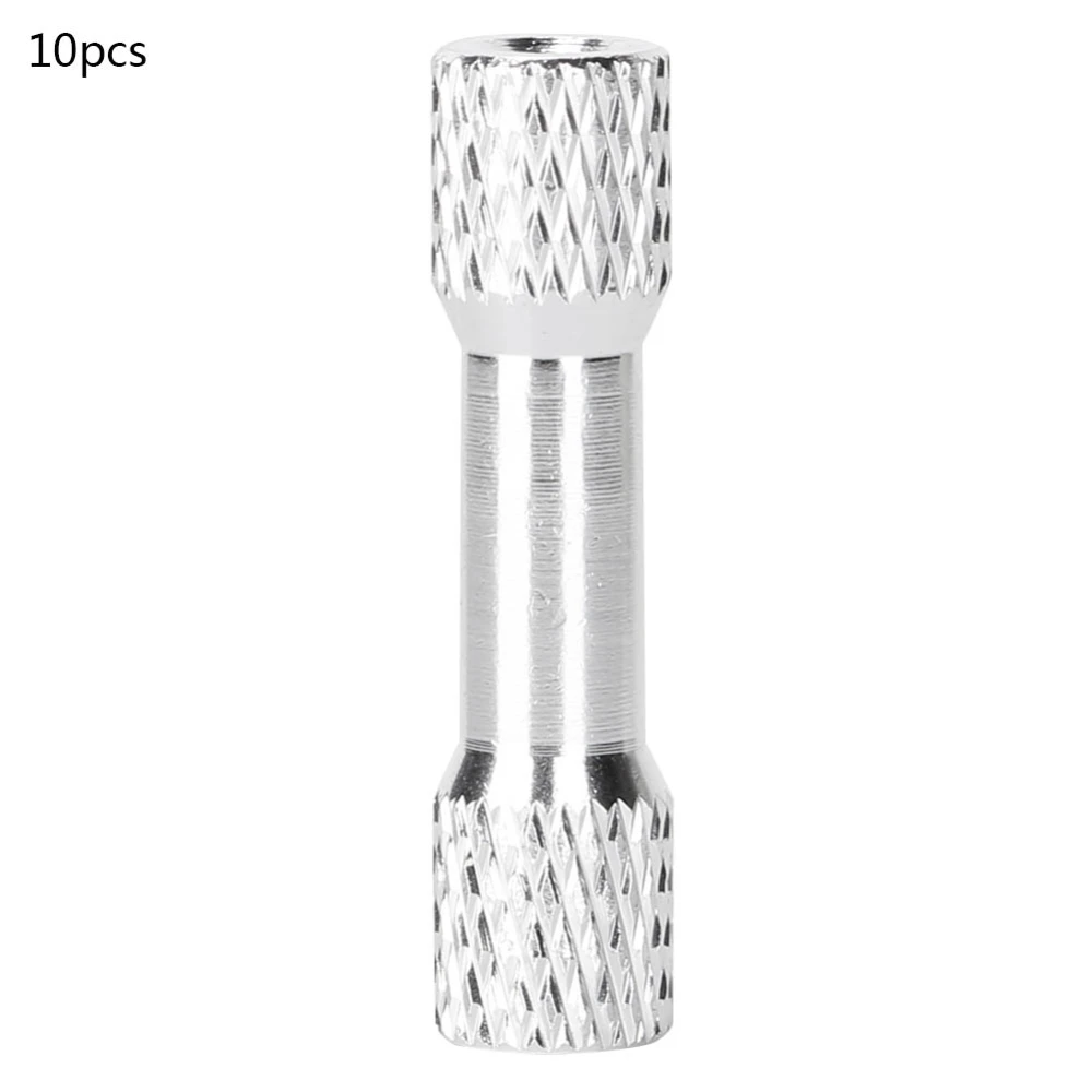 10 Pcs Standoff M3x25mm Anodized Aluminum Alloy Female Thread Column Balanced Spacer for QuadcopterSilver