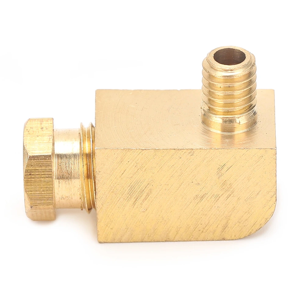 Brass Pipe Joint Right Angle Thread Connection Tube Nipple Industrial Tubular FittingPL606