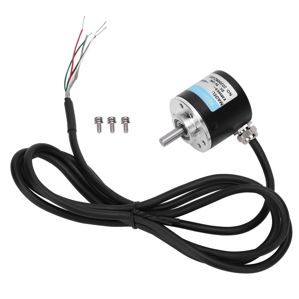 Photoelectric Encoder ABZ 3‑Phase DC5‑24V Solid Shaft for Office Automation Engineering Field400Z