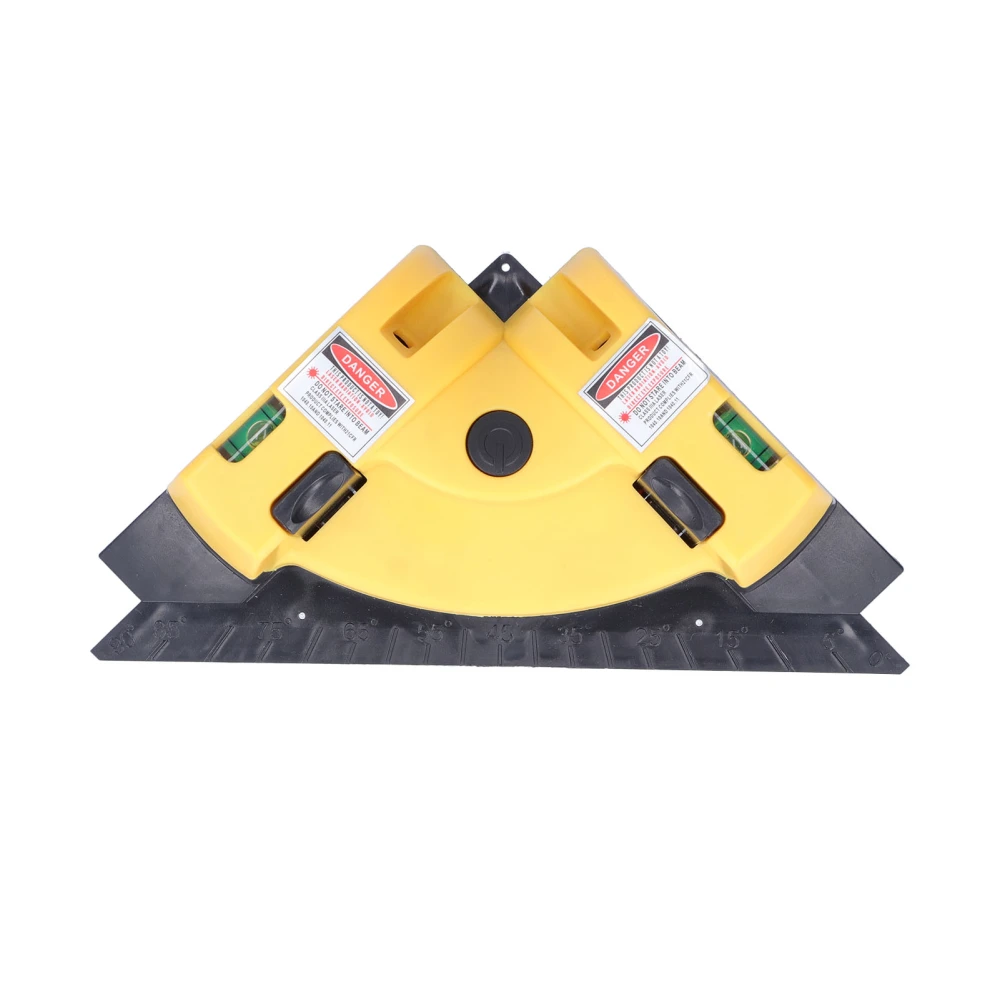 Laser Right Angle Level 90° Lasers Line Square Levels with 2 Suction Cups for WoodworkingYellow