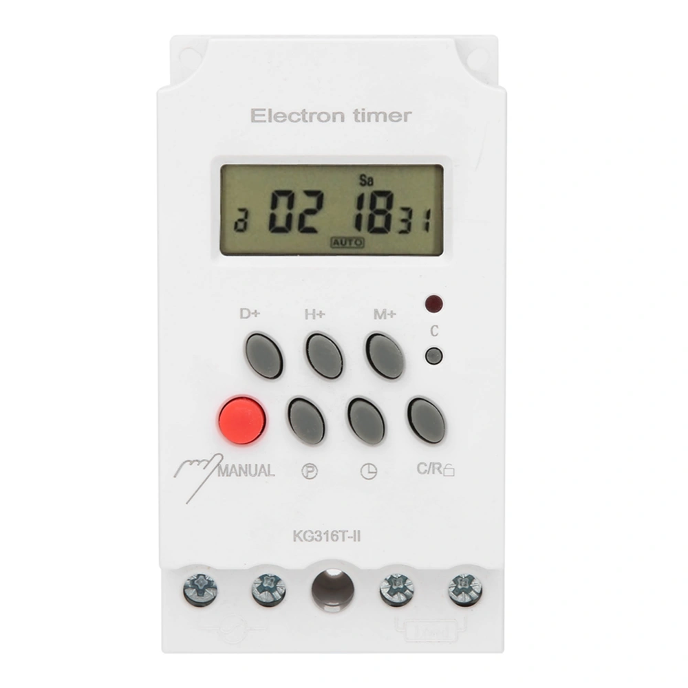 Digital Time Switch LCD Display MicroComputer Electron Timer Switch ABS KG316TII