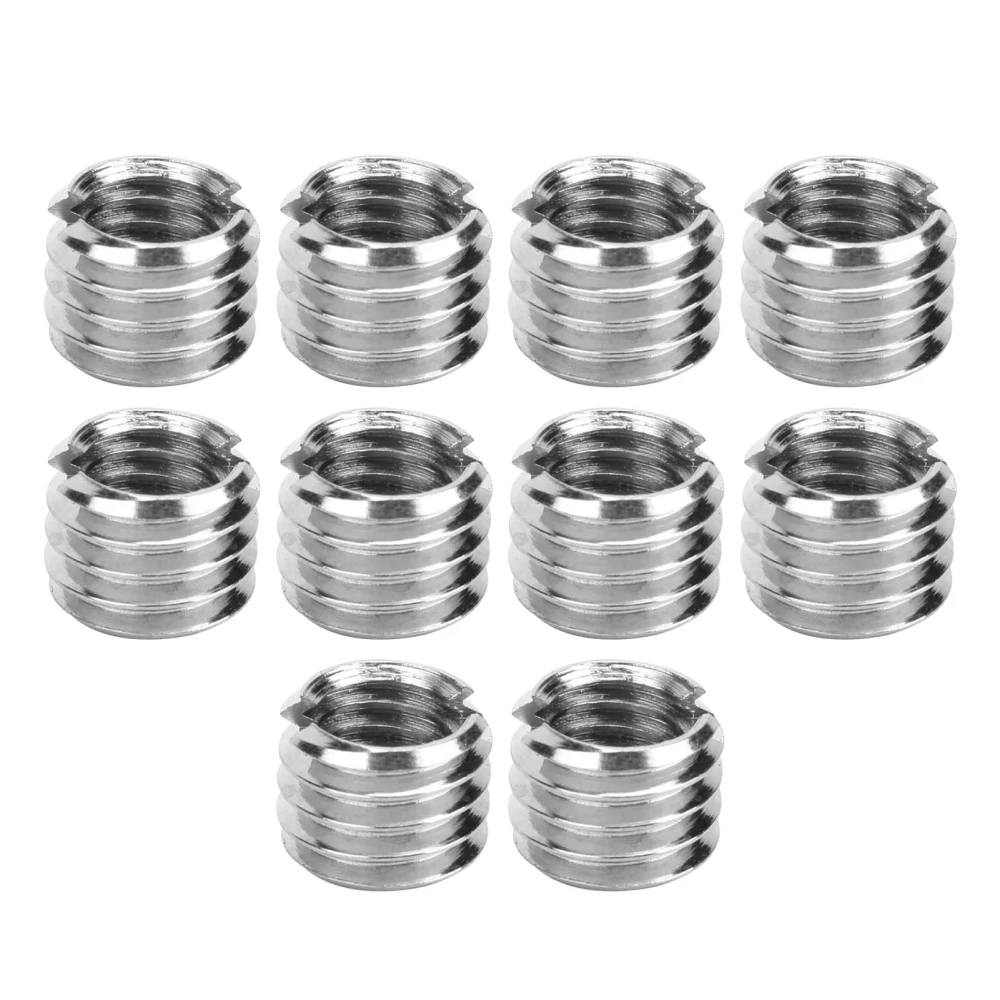 10Pcs Thread Inserts Male Female Reducing Nut Stainless Steel Hardware Repair Tool