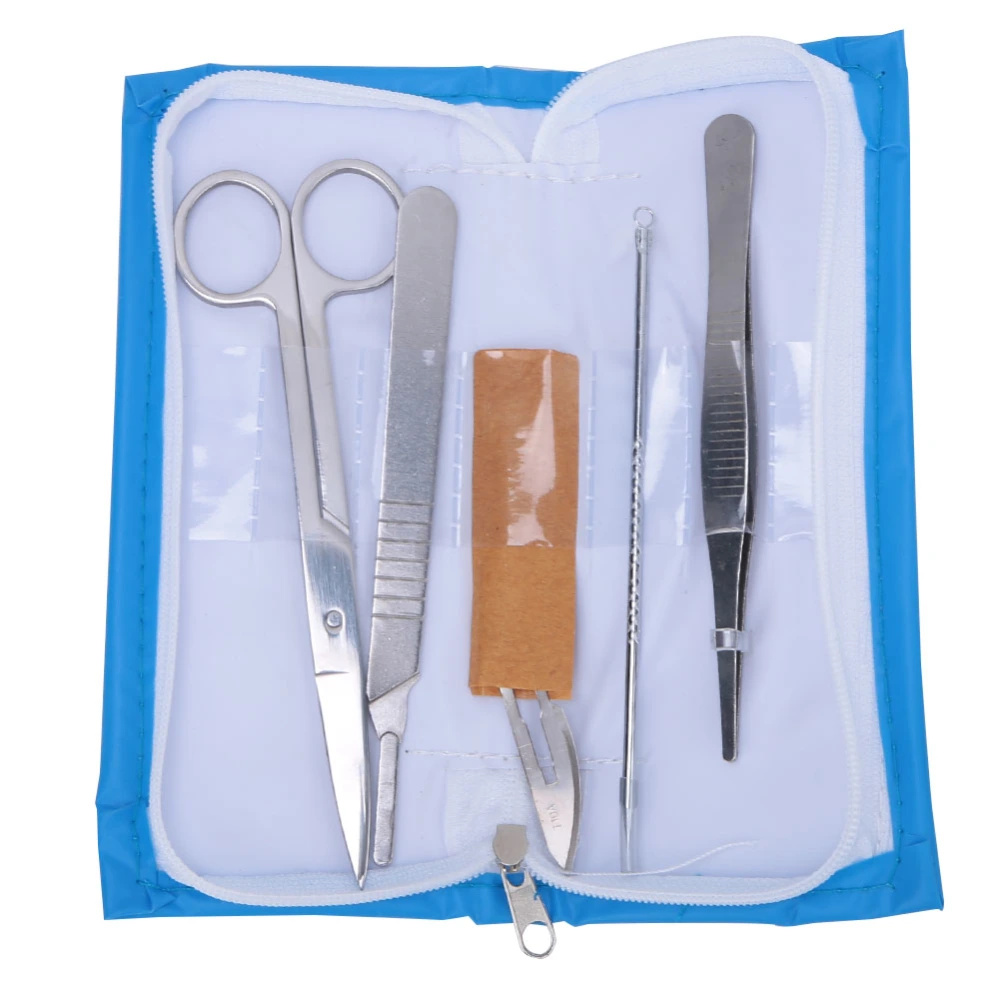 4Pcs Set Dissecting Tweezers Scissors Needle Set Biological Specimen Making Dissector Students Classroom Lab ToolsJ2708 4Pcs Set