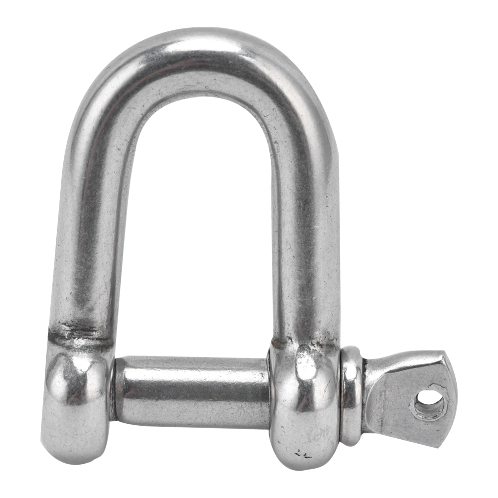 Screw Pin Anchor Shackle Stainless Steel DShaped Bow Shackle for Chains Outdoor Camping Survival Rope(M10 )