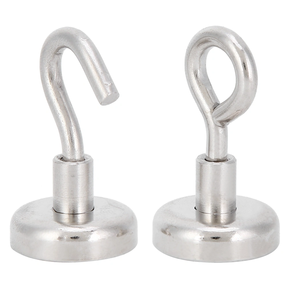 2PCs Magnetic Hook Fishing Magnet Kitchen Hanging Tool Hardware Parts 3‑Layer Coating N35