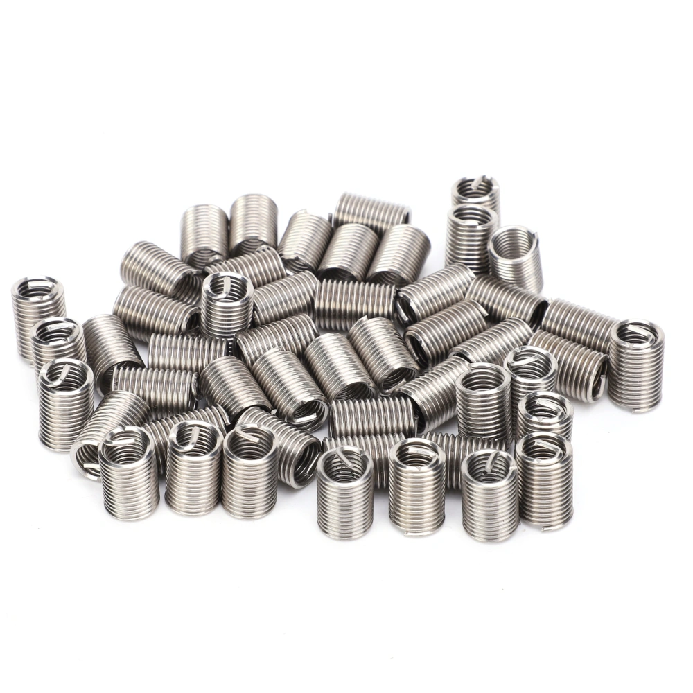 50Pcs Wire Thread Insert Sleeve Bushing Screw Protective Coil Screw Repair Nut Kit M10 x 1.52.5D