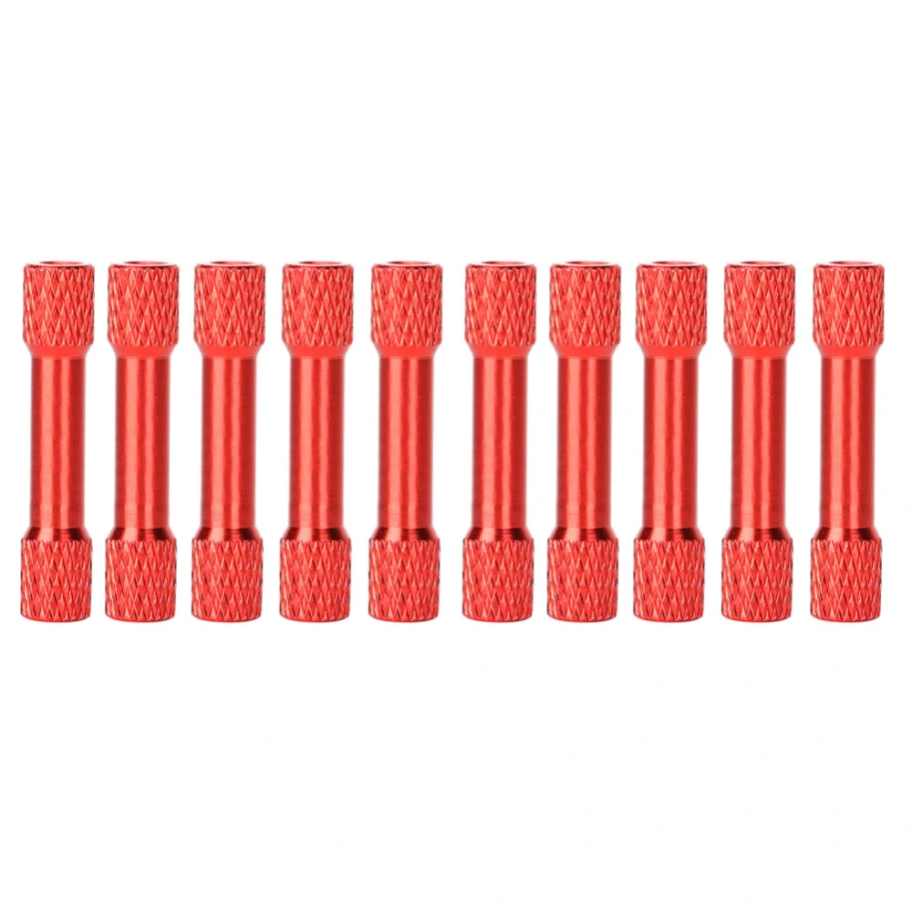 10 Pcs Standoff M3x30mm Anodized Aluminum Alloy Internal Thread Column Spacer for DroneDeep Red