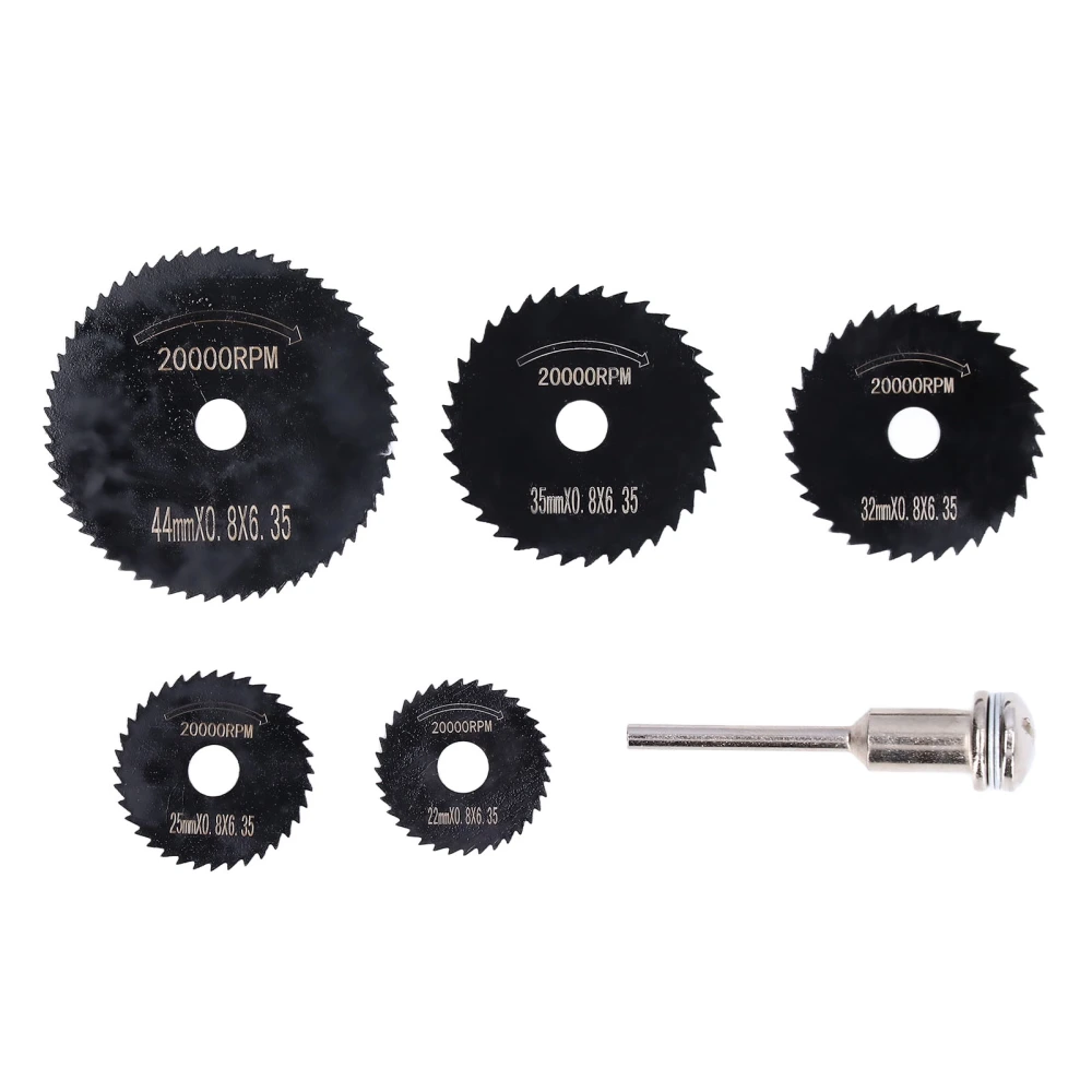 6Pcs Circular Saw Blade High Speed Steel Cutting Disc Tool Set Kit for Copper Iron