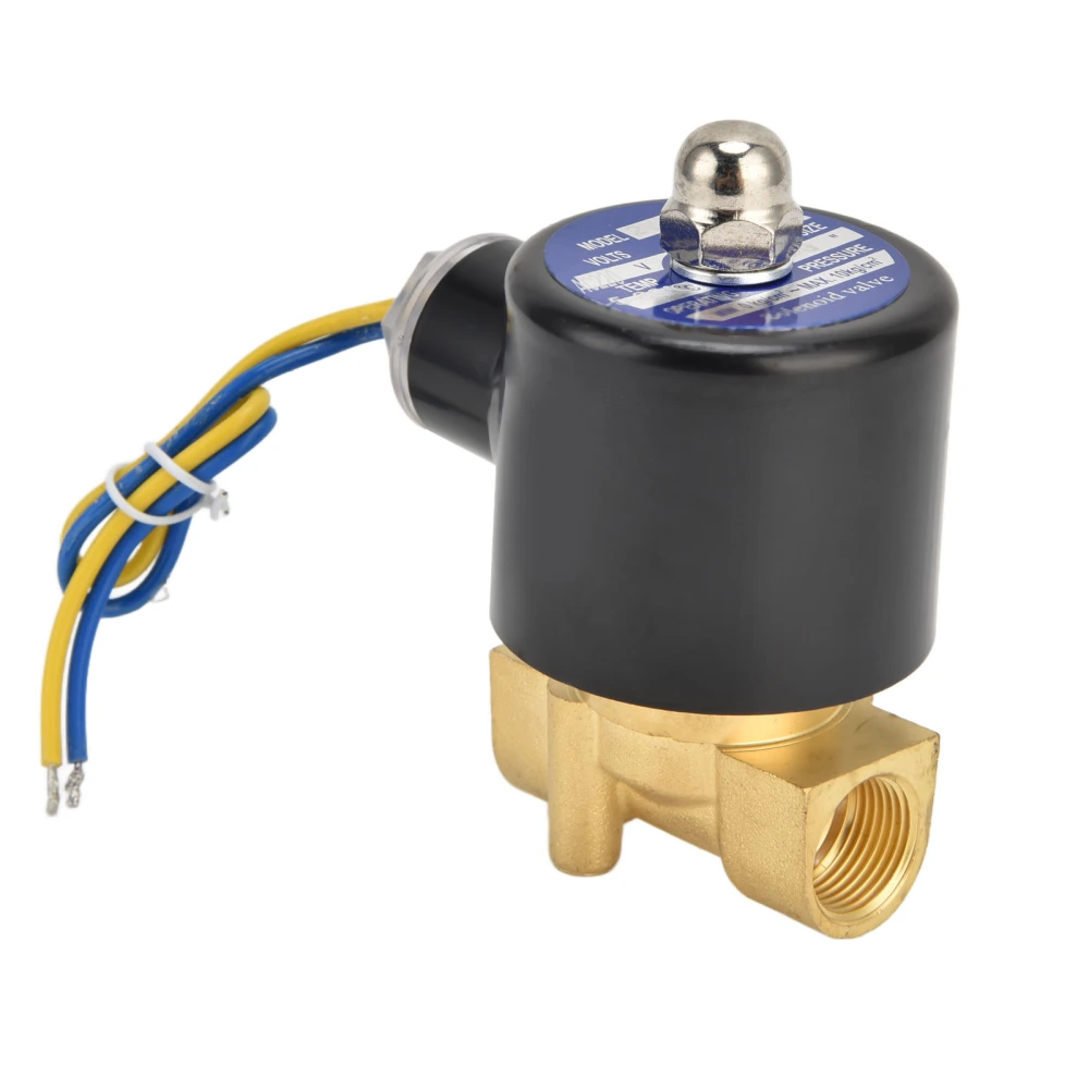 2W‑040‑10 G3/8 in Solenoid Valve Brass Diaphragm Normally Closed Electric Solenoid Valve for Water Air OilAC220V