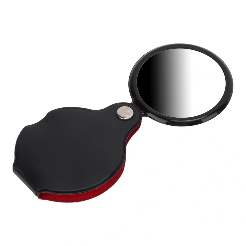 Pocket Magnifying Glass 6X HD Lens Clear Imaging Optical Lens Folding Handle Magnifying Glass