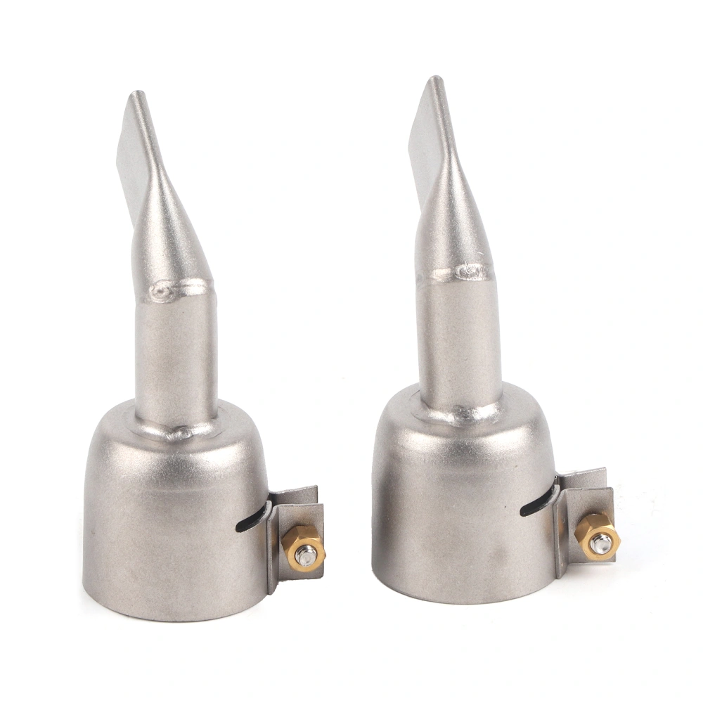 2Pcs Welding Gun Nozzle Flat 120 Degree Stainless Steel Hot Air Plastic Weld Torch Accessories