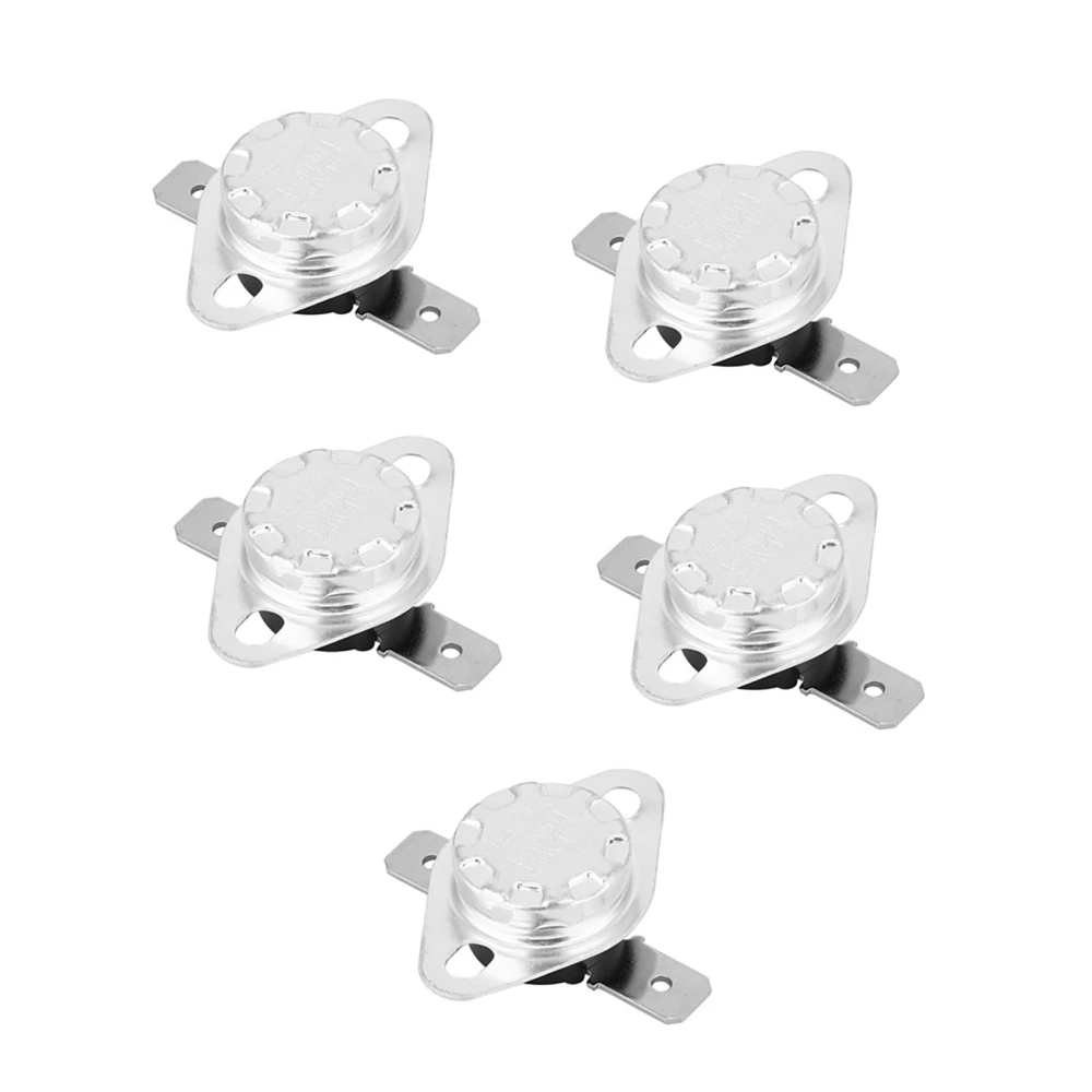 5 Pcs Thermostat Switch KSD301 Thermostat 250V 15A Normal Closed Temperature Control Switch130℃