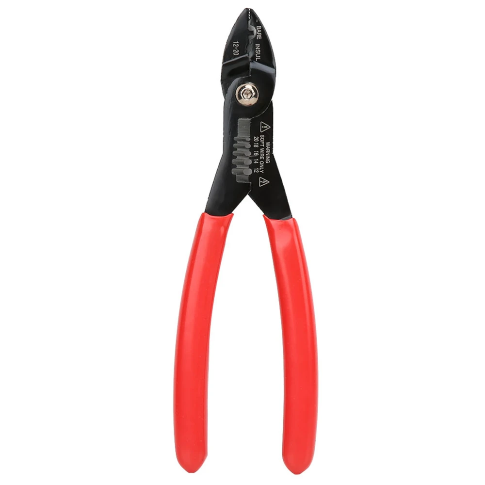 7in Professional Electrical Cable Stripping Crimping Tool Wire Stripper for Terminals