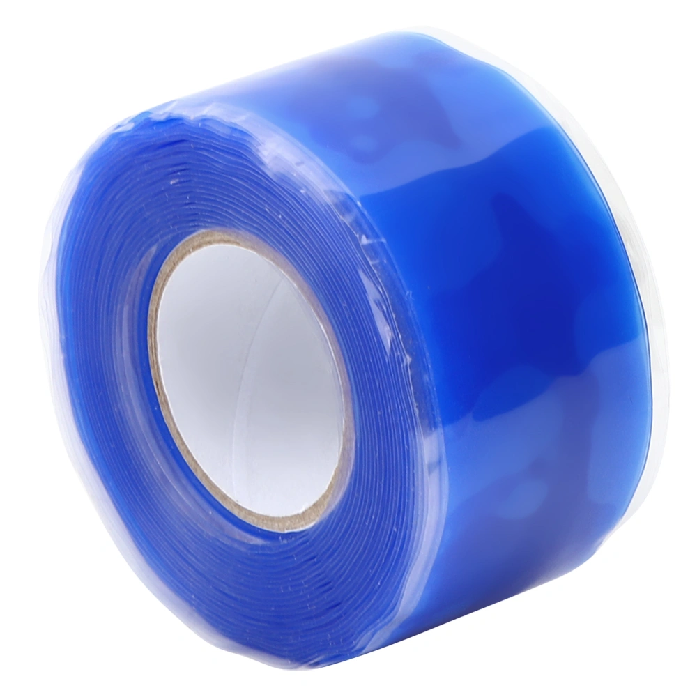 Industrial Flame Retardant Waterproof Silicone Self Adhesive Tape Blue 0.5mm x 25mm x 3meter