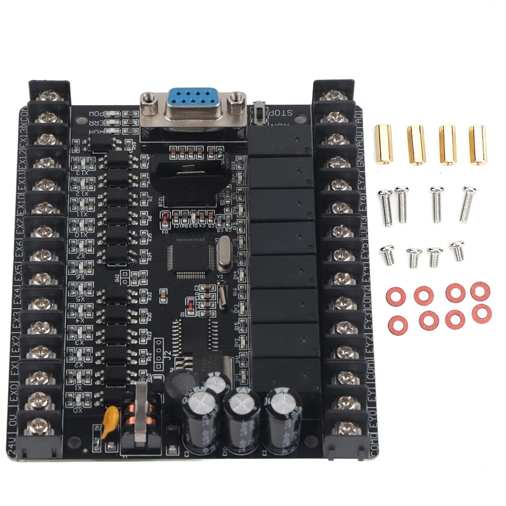 PLC Industrial Control Board FX1N‑20MR Online Download Monitor Programmable Controller (Type C)