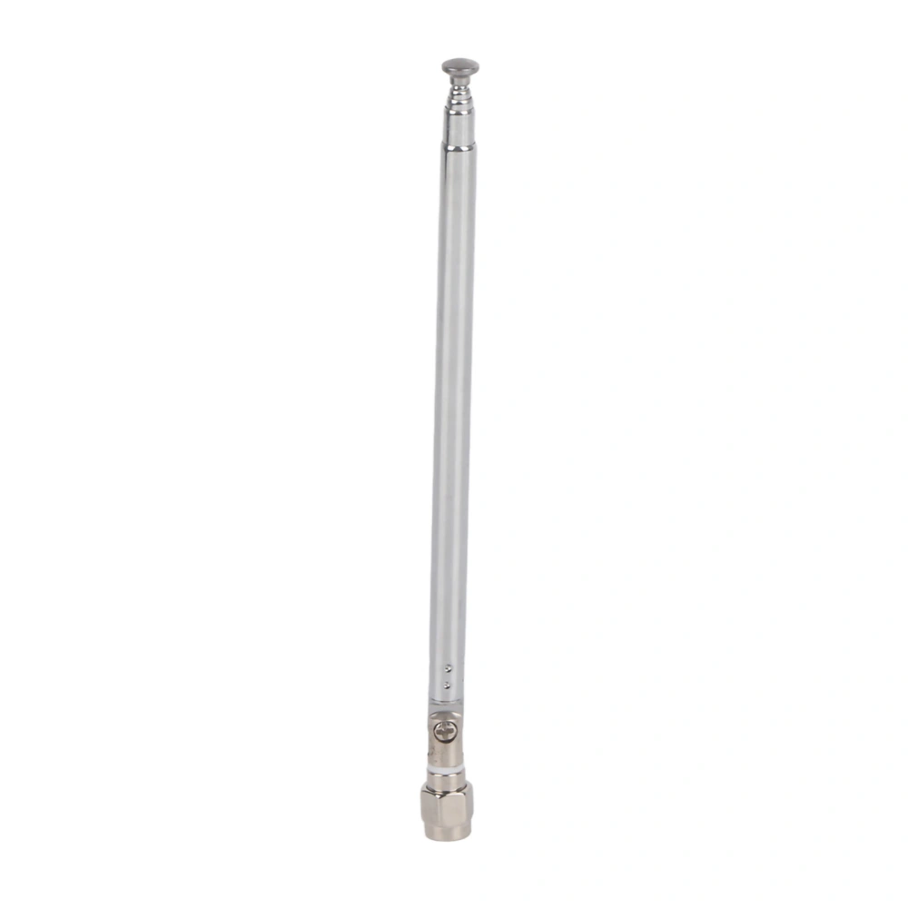 Telescopic Antenna SMA Male Connector Silver Alloy for LimeSDR Radio Communication 40MHz-6G