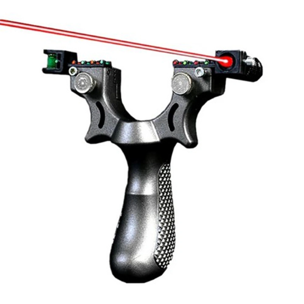 Slingshot with Aiming Sight Red Light Sight Powerful Sling Shot for Outdoor Shooting Fishing