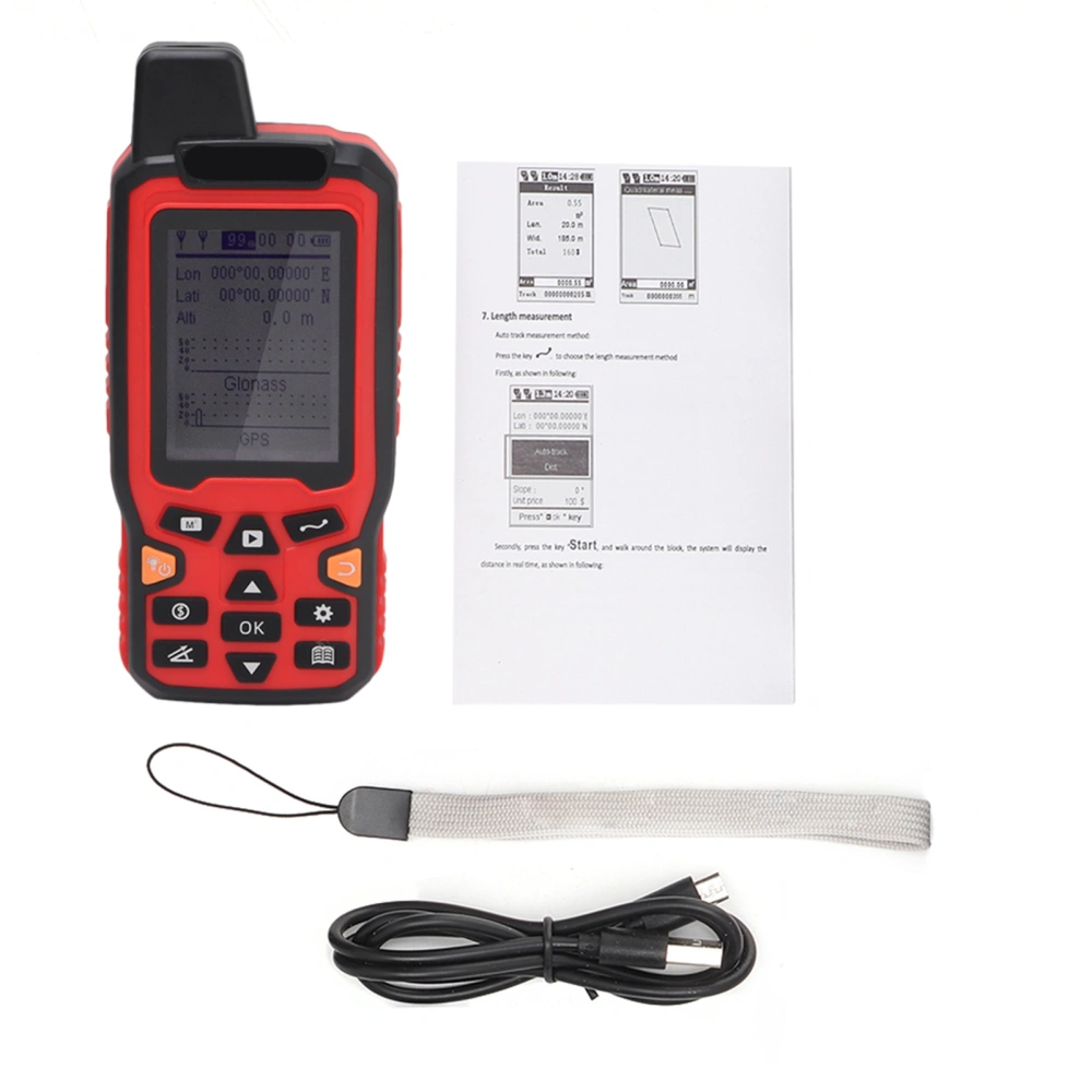 ZL‑180 Handheld GPS Navigation Track Land Area Meter 2.4in Display Land Survey USB