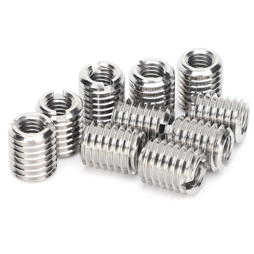 10Pcs Insert Nut Reducing Repairing M6x1.0 Female and M10x1.5 Male Thread Extension Tool