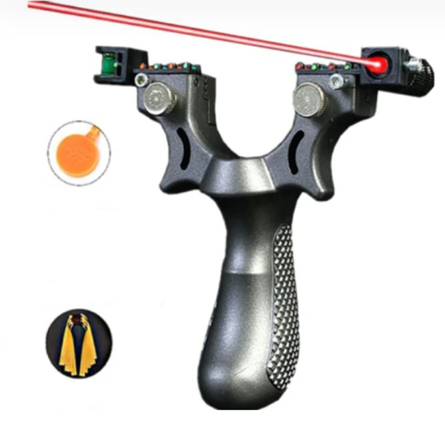 Slingshot with Aiming Sight Red Light Sight Powerful Sling Shot for Outdoor Shooting Fishing