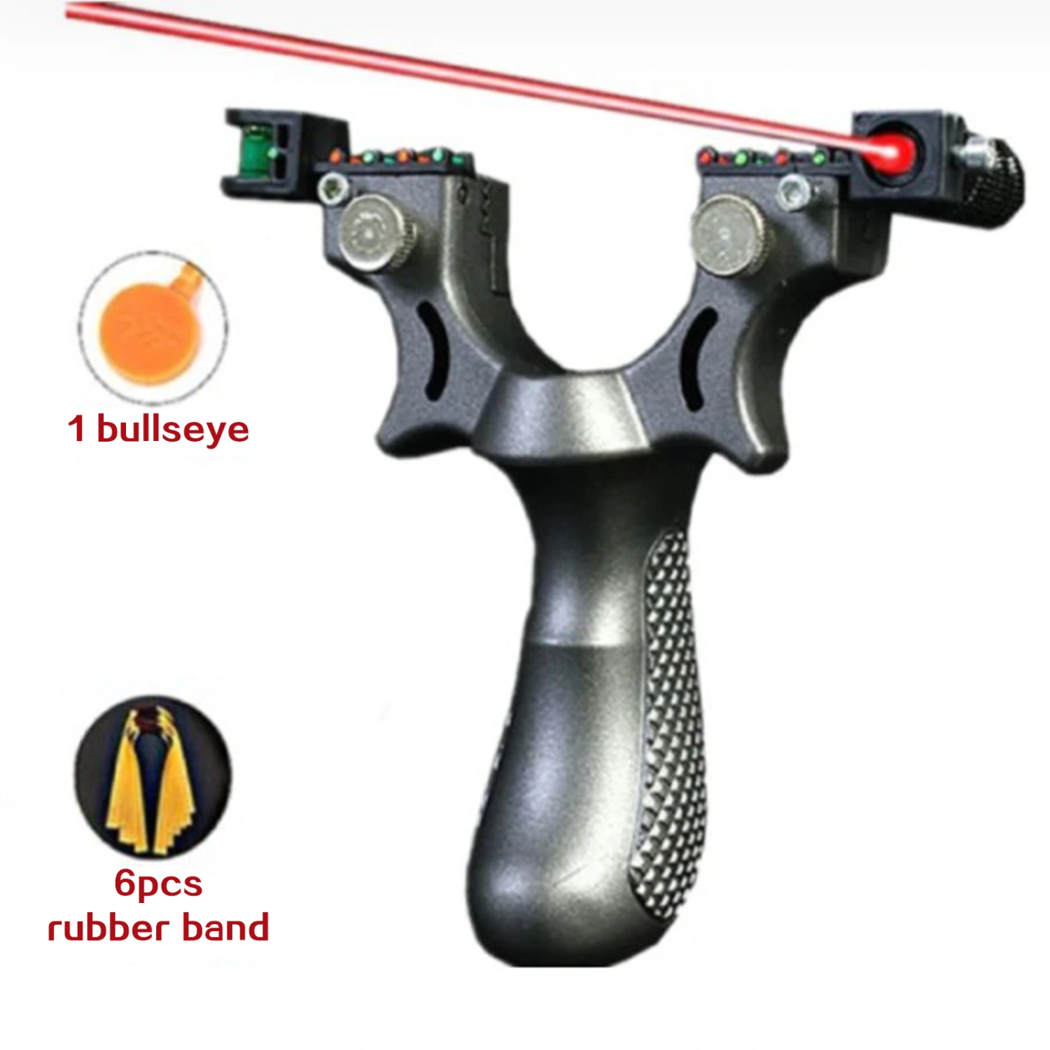 Slingshot with Aiming Sight Red Light Sight Powerful Sling Shot for Outdoor Shooting Fishing