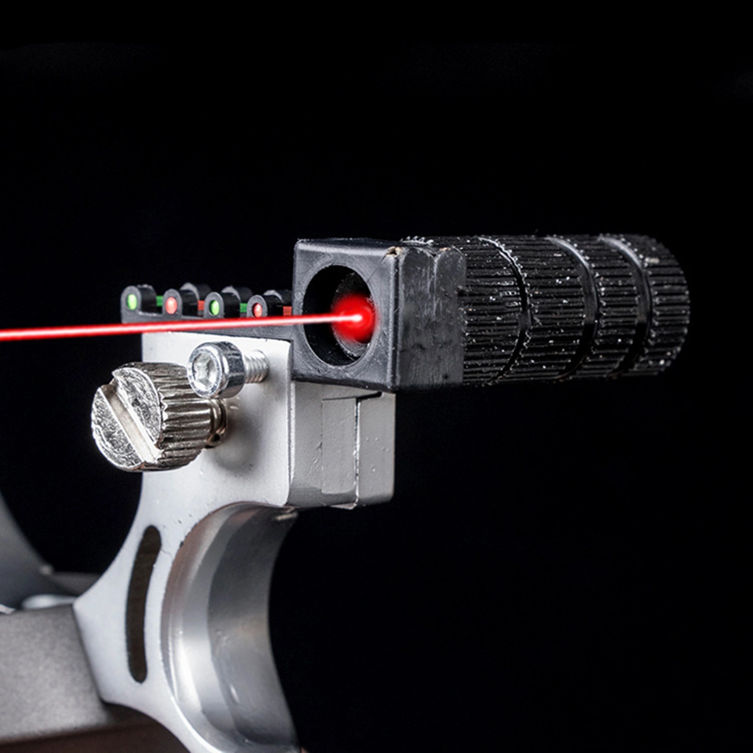 Slingshot with Aiming Sight Red Light Sight Powerful Sling Shot for Outdoor Shooting Fishing