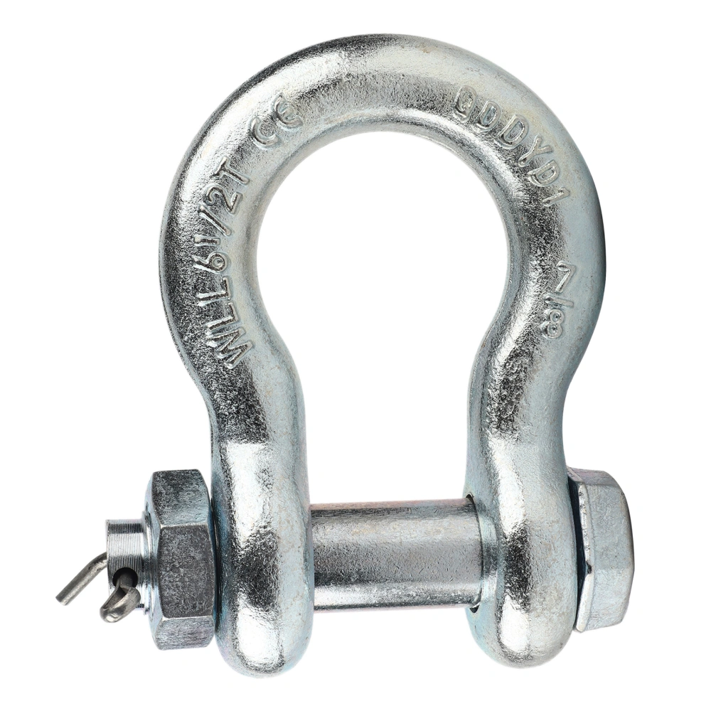 Anchor Shackle Heavy Duty Alloy Steel Bow Type with Nut Ship Lifting Machine Parts1Pc 6.5t Anchor Shackle