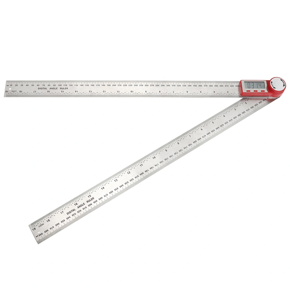 Digital Ruler Stainless Steel Electronic Ruler 360 Degree Measuring Tool for Angle Length Measurement0-500mm