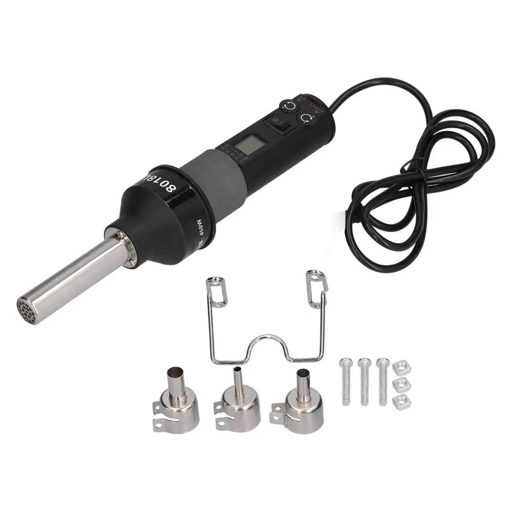 Portable Hot Air Gun Electronic Adjustable Temperature Controlled Heat Guns for WeldingUK Plug 250V