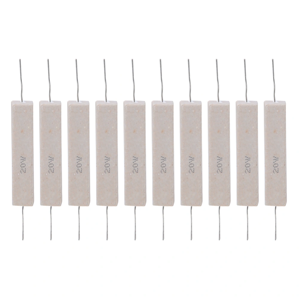 10Pcs Cement Resistor Power Resistance ±5% High Accuracy for Printed Circuit Board 20W(150R)