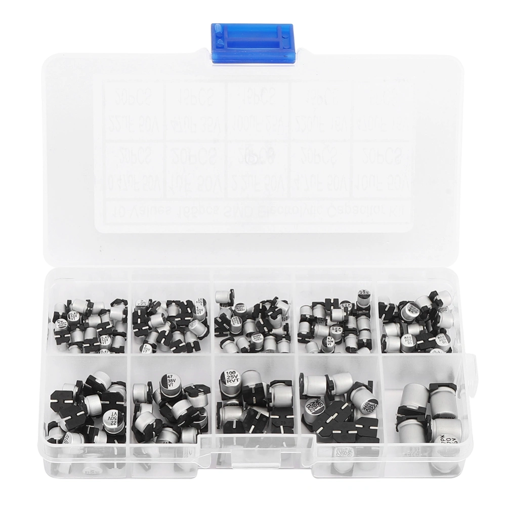 165Pcs for SMD Aluminium Electrolytic Capacitor Assortment Kit 0.47UF 50V - 470UF 16V