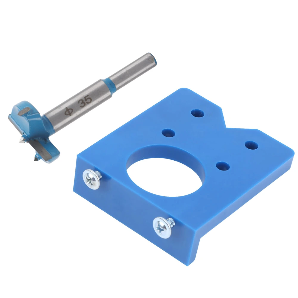 Hinge Hole Opener Blue Accuracy Locator Door Drilling Guide Woodworking Tools Set 35mm