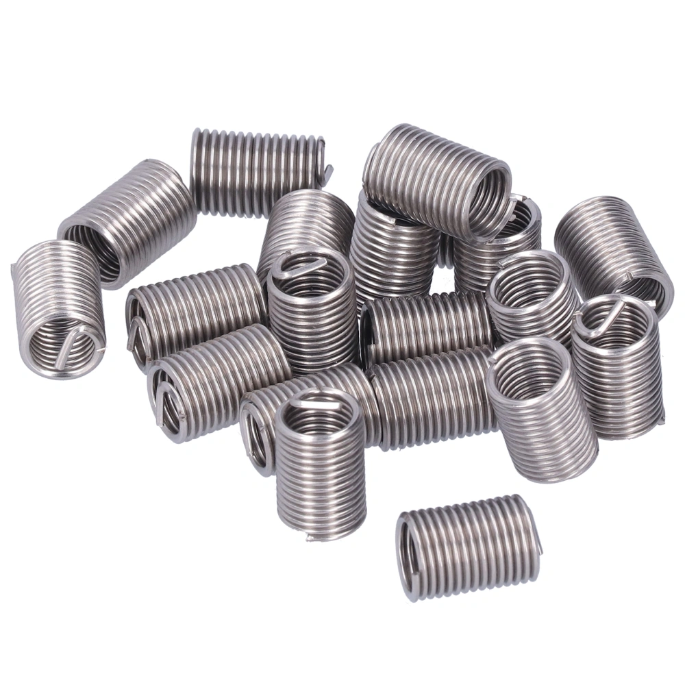 20Pcs Thread Repair M12 x 1.75 Wire Threaded Insert Nut Coiled Wire Extension Consumables2.5D