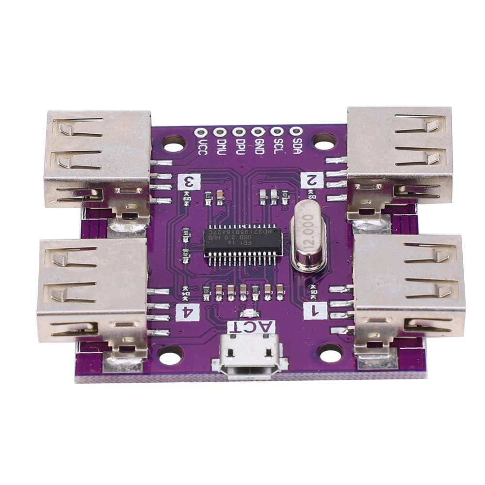 CJMCU-204 High Speed ​​USB 2.0 HUB 4-Port Controller DC 5V 500mA Module