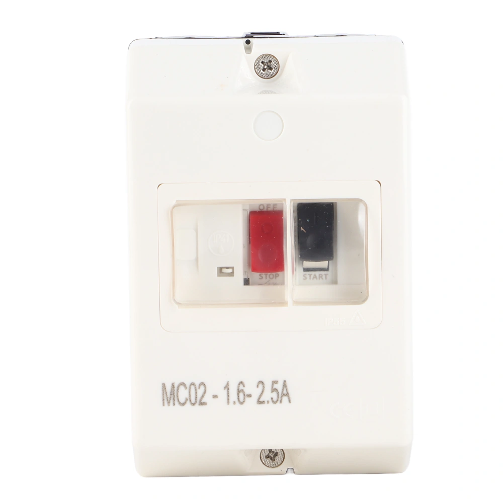 Motor Protection Switch Circuit Breaker MC02‑1.6‑2.5A 50/60Hz ABS Waterproof /380V