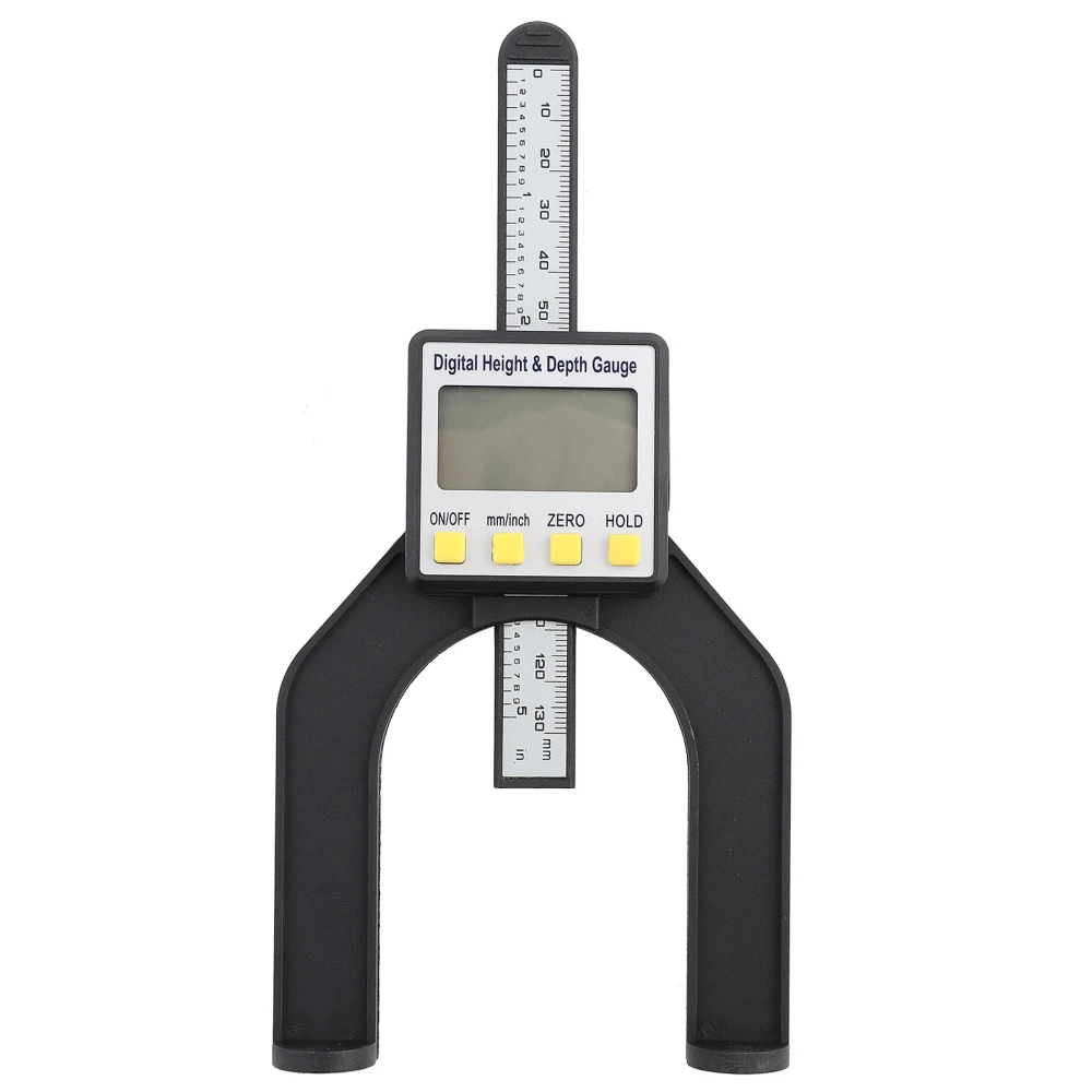 Table Saw Depth Measuring Ruler Height LCD Digital Limit Gauge Woodworking Tool0-80mm / 0-31/8in