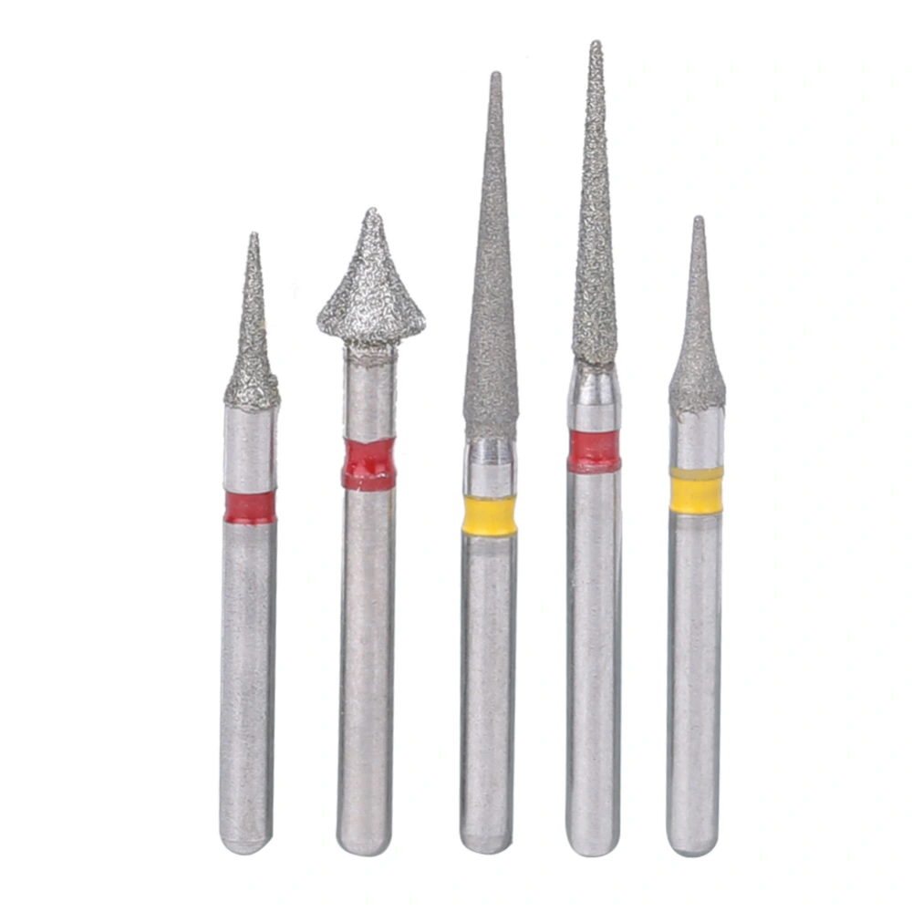 5pcs Dental High Speed Diamond Burs Orthodontic Interproximal Enamel Set Dentist Tools Lab