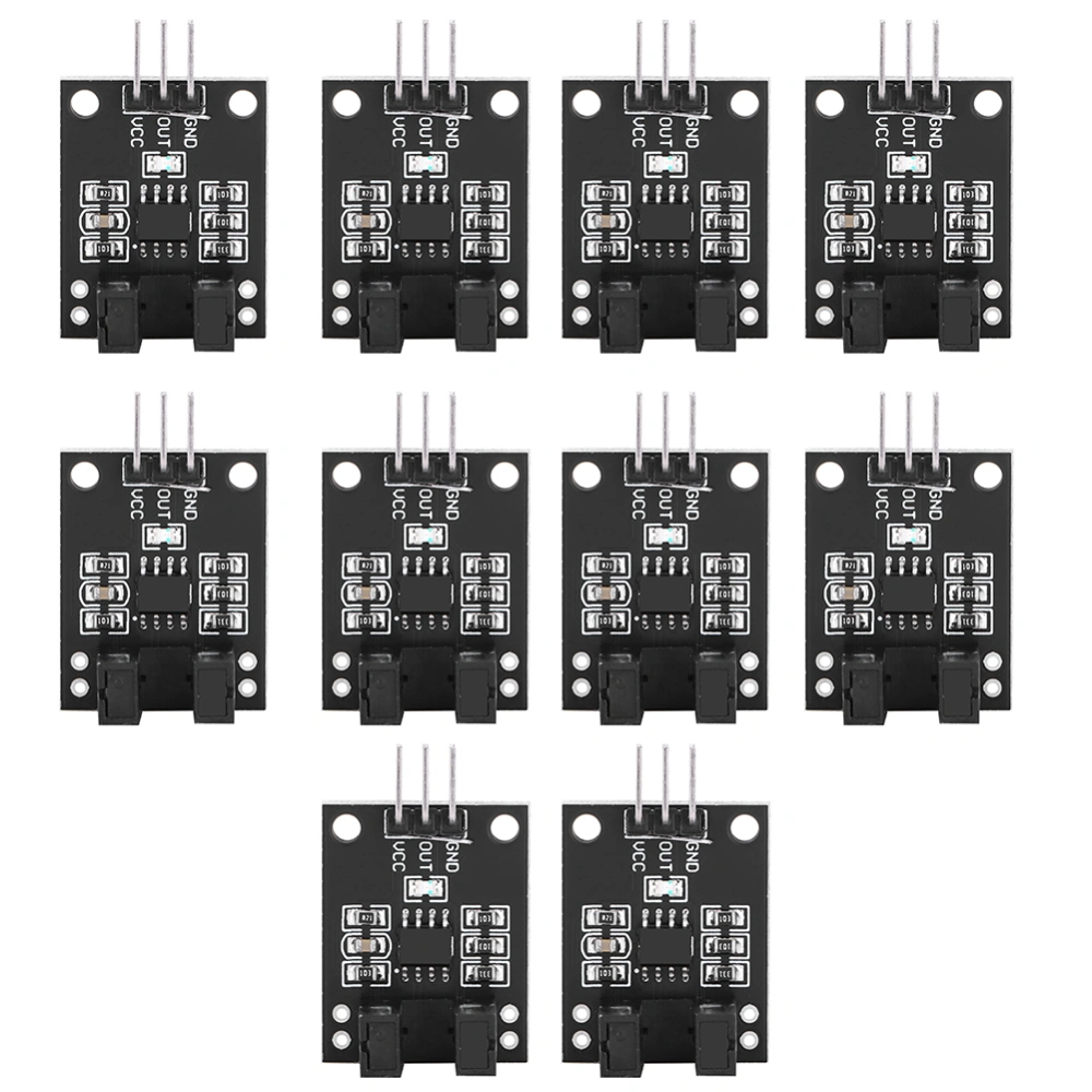 10Pcs Infrared Photoelectric Sensor Module Motor Speed Detection Electronic Components